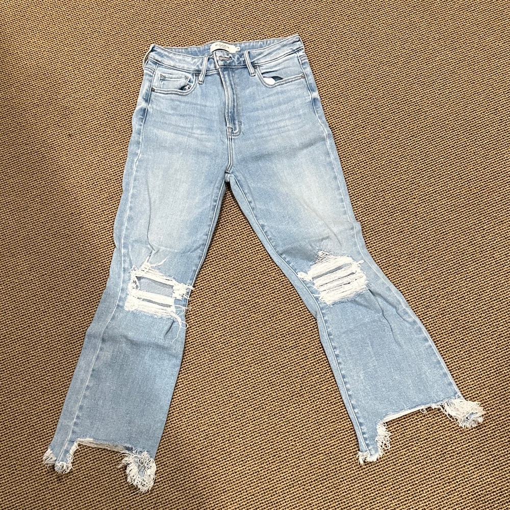 Hidden Distressed Light Blue Women's Jeans
